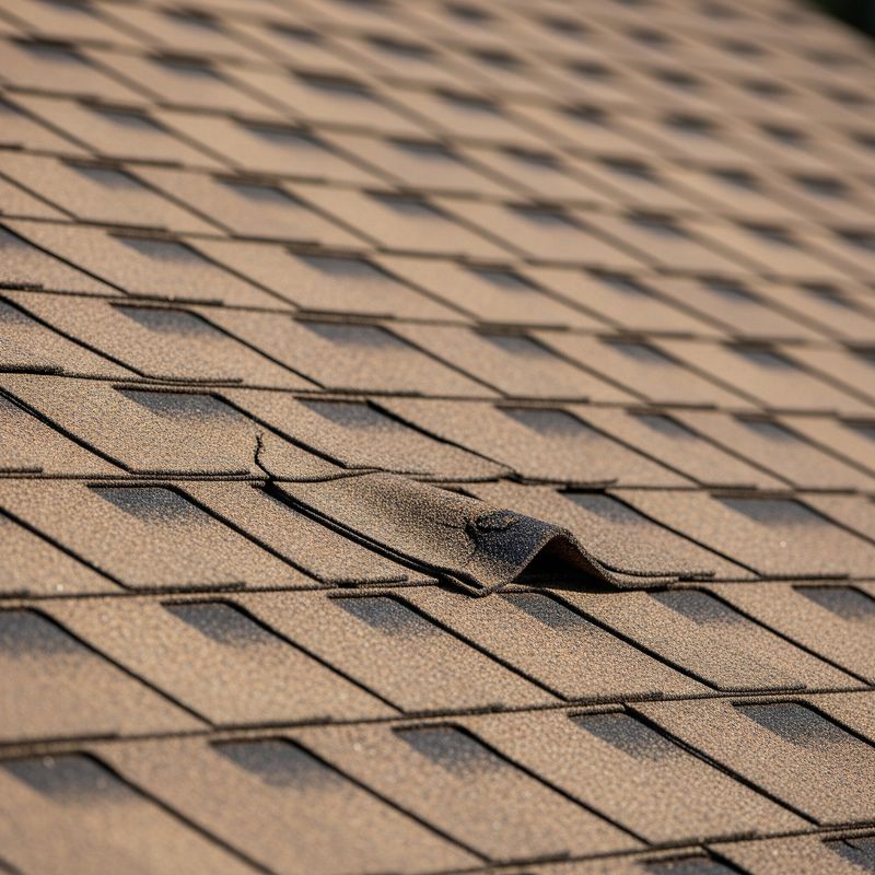 This shingle on a Cincinnati, Ohio roof is in need of repair from Roof Revivers.