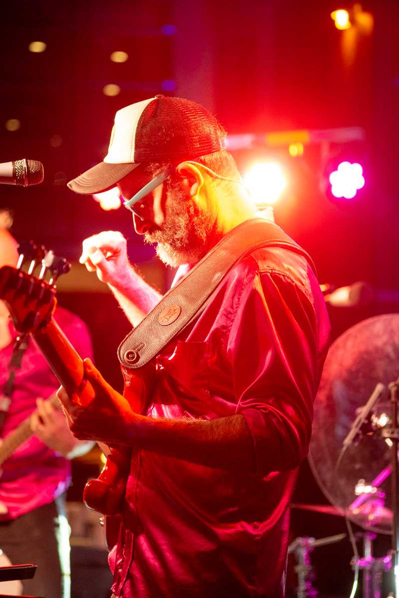The band plays at the 2025 sips and wiggles event.